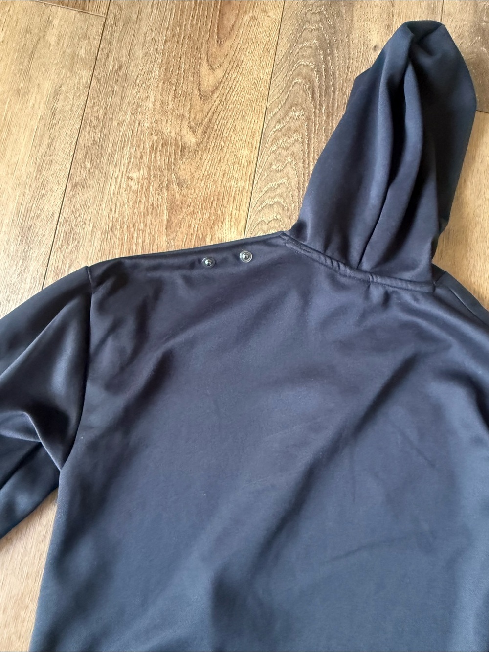 Nike Black Full-Zip Hooded Sweatshirt with Small Logo. Size S - Picture 6 of 8